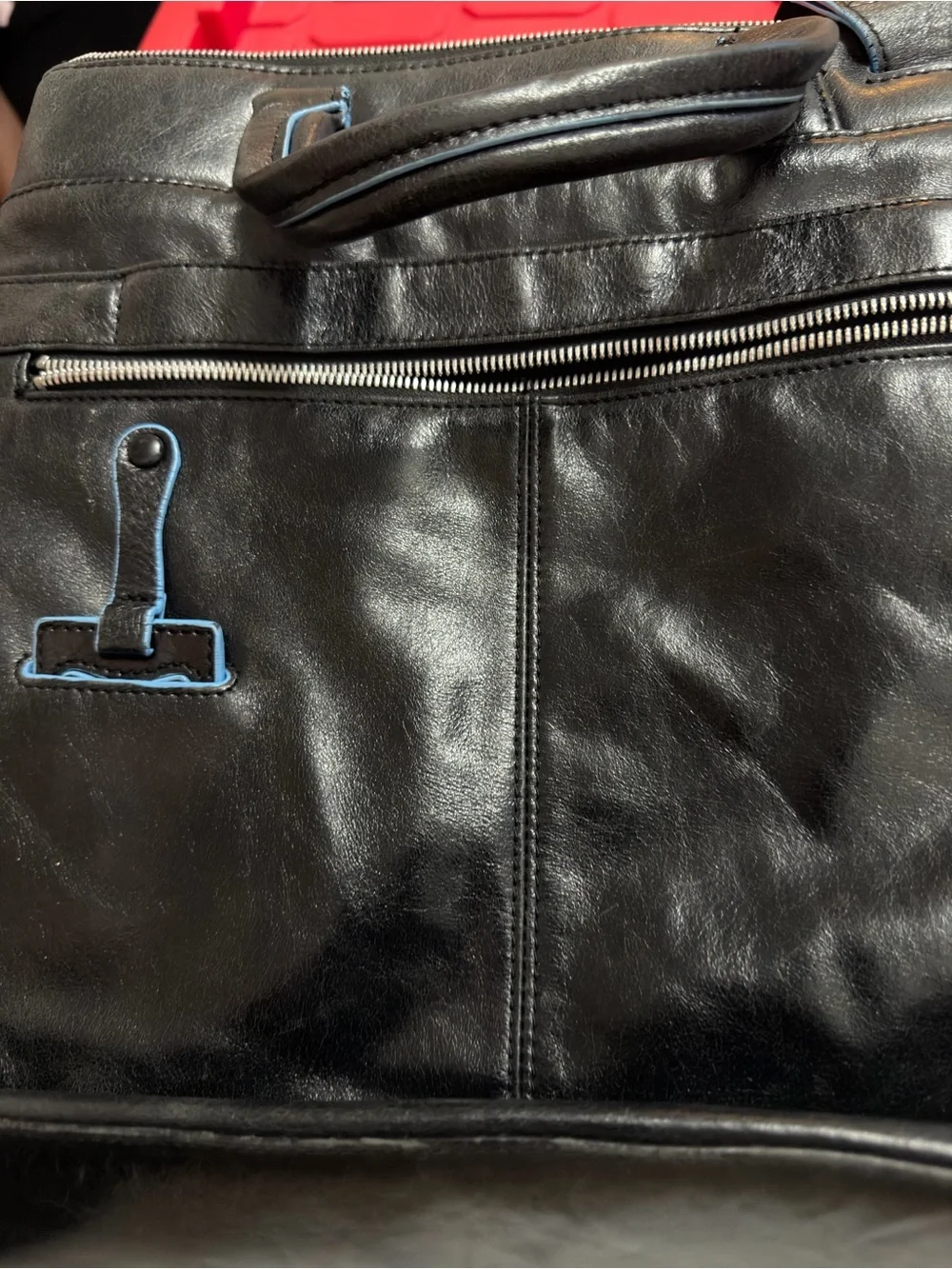 Leather Black womens shoulder bag